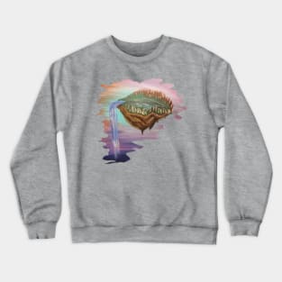 Floating island by BrokenTrophies Crewneck Sweatshirt